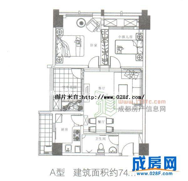 商鼎国际户型图,点击放大