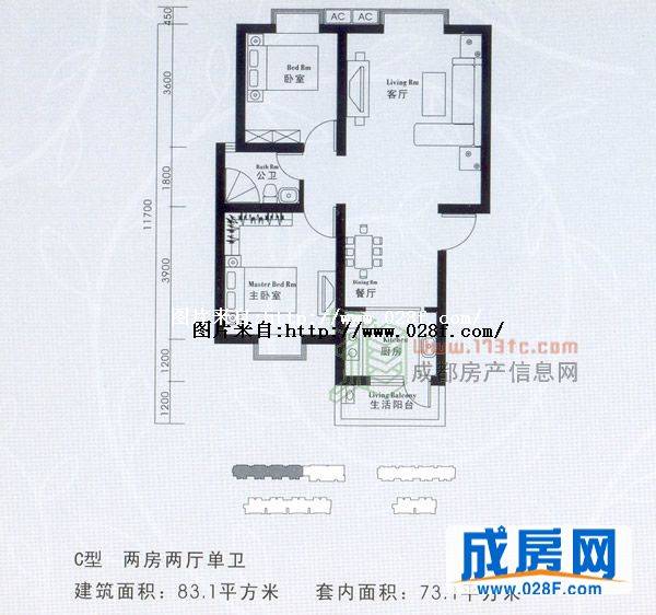 花半里户型图,点击放大