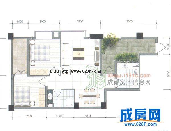 西城星座户型图,点击放大