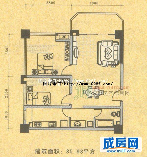 金巴黎户型图,点击放大