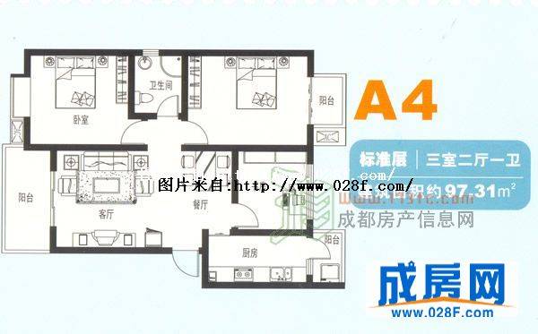 芙蓉花开户型图,点击放大