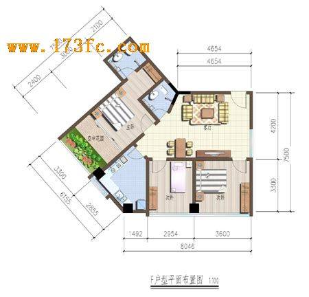 国安尚郡户型图,点击放大