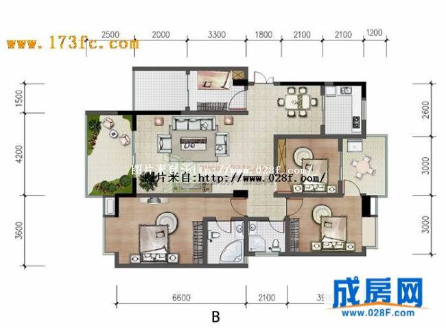 丽都帝景户型图,点击放大