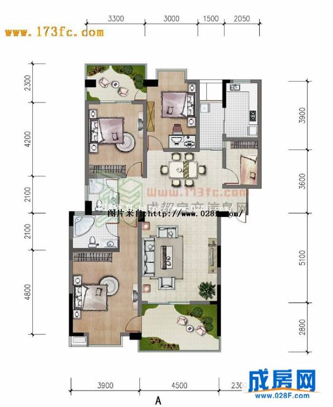 丽都帝景户型图,点击放大
