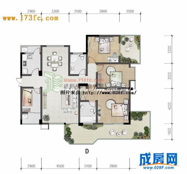 丽都帝景户型图,点击放大
