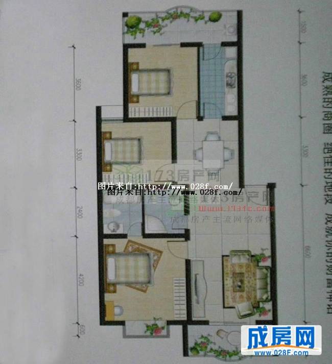 天邑华庭户型图,点击放大