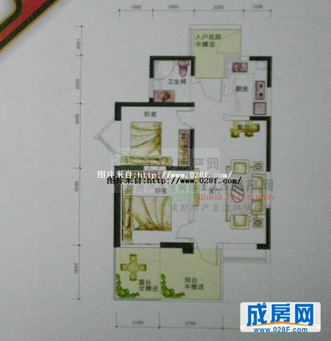 锦江城市花园户型图,点击放大