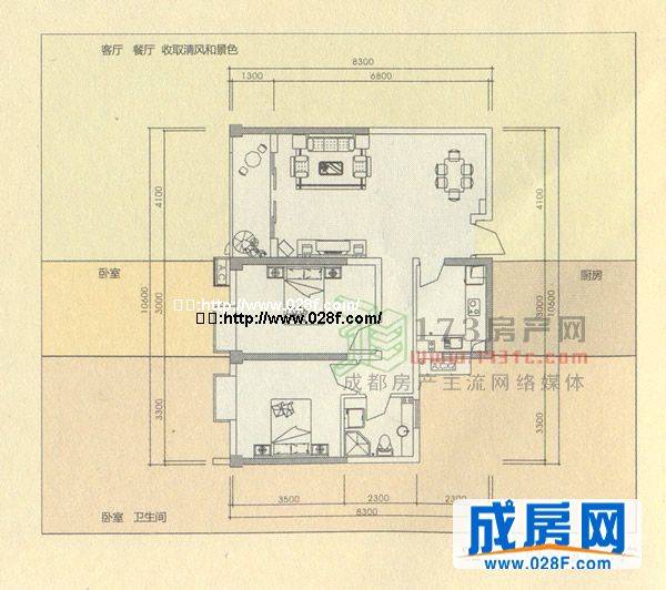首创爱这城户型图,点击放大