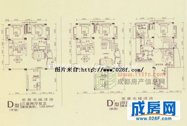 大观城市花园户型图,点击放大