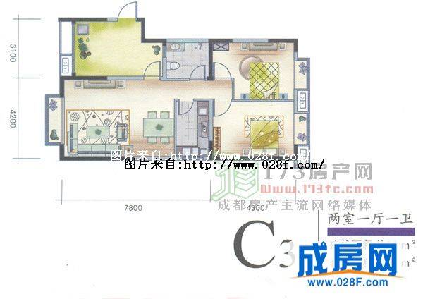 齐力碧水湾户型图,点击放大
