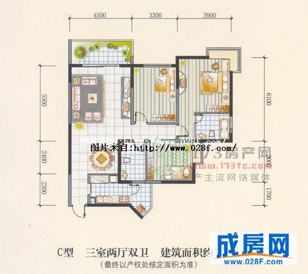 芙华幸福彼岸户型图,点击放大