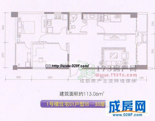 东城攻略户型图,点击放大