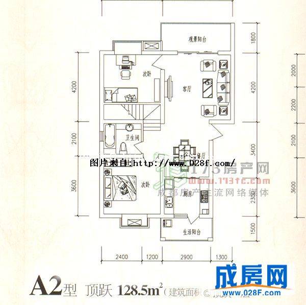 天府·上河居户型图,点击放大
