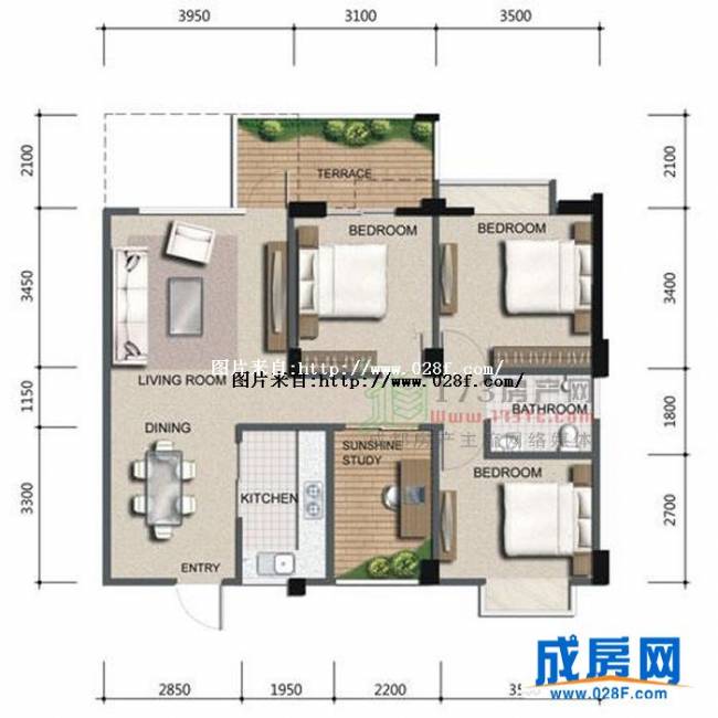 月光琉域户型图,点击放大