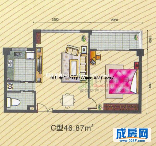 单飞·鑫雅苑户型图,点击放大