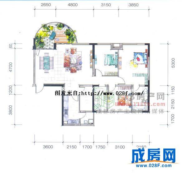 炎华置信西江月户型图,点击放大