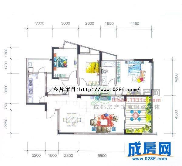 炎华置信西江月户型图,点击放大