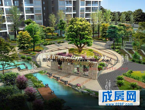 上行锦绣小区环境,点击放大