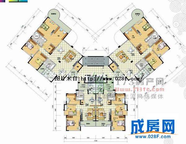 天府原里户型图,点击放大