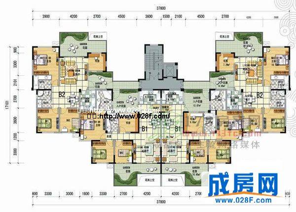 天府原里户型图,点击放大