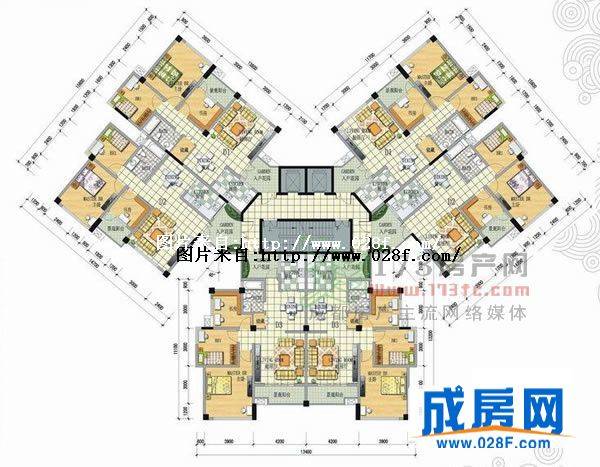 天府原里户型图,点击放大