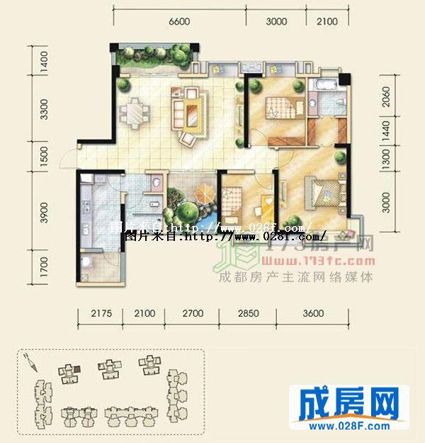 中铁瑞景茗城户型图,点击放大