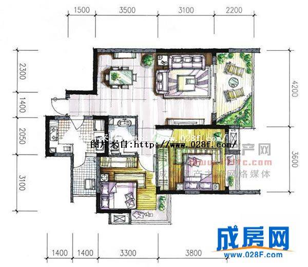 锦上南庭户型图,点击放大