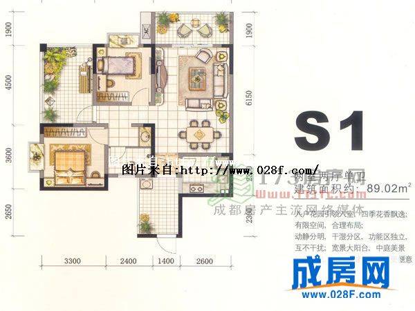 龙博御景户型图,点击放大