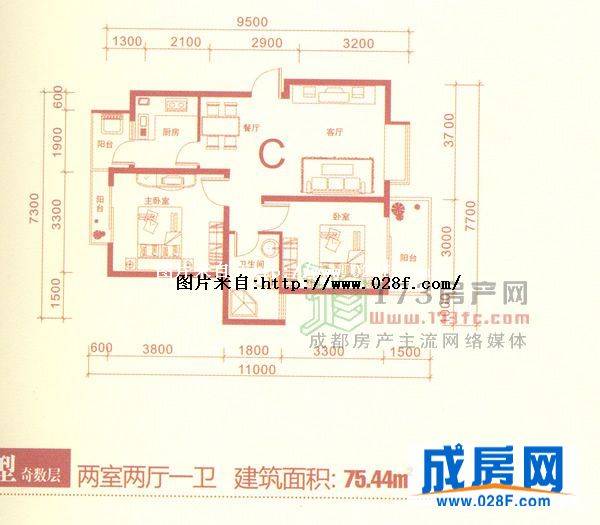 龙锦户型图,点击放大