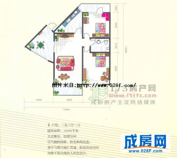 阳光印象户型图,点击放大