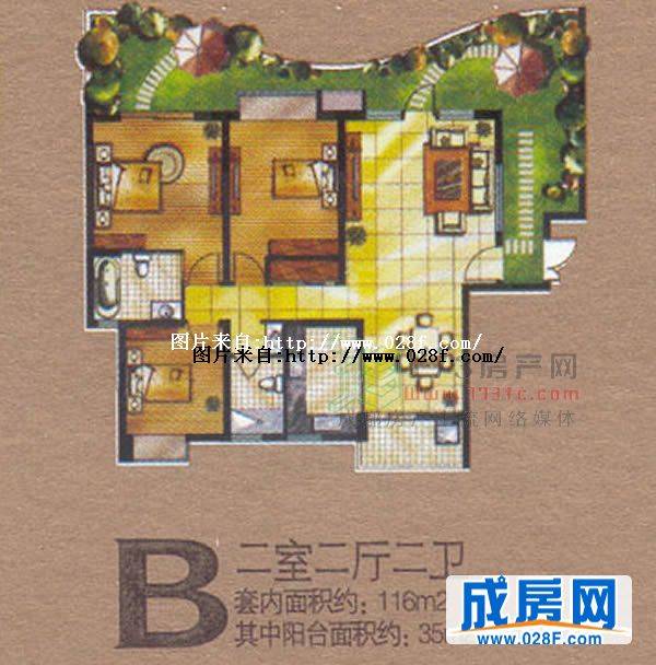 檀香山户型图,点击放大