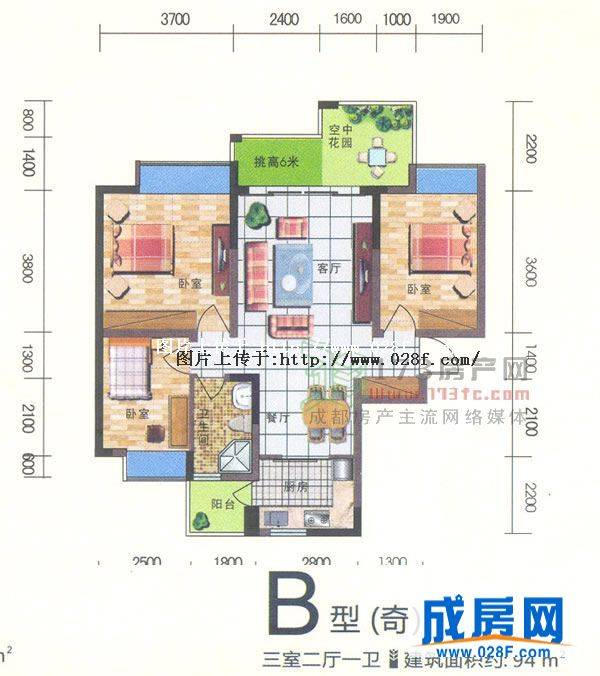 领馆逸品户型图,点击放大