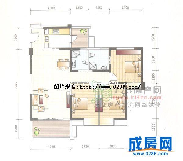 华宇锦城名都户型图,点击放大