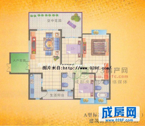 师大现代花园户型图,点击放大