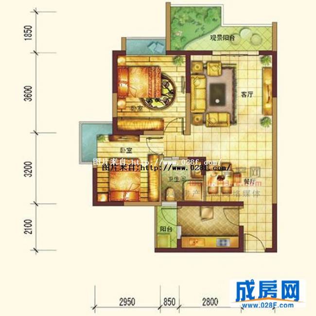 华晨雅庭户型图,点击放大