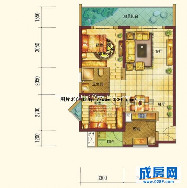 华晨雅庭户型图,点击放大