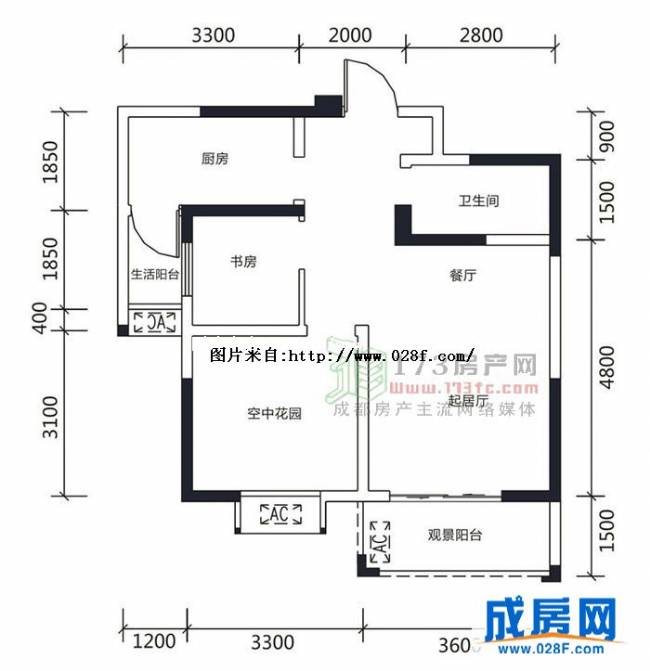 香水城户型图,点击放大