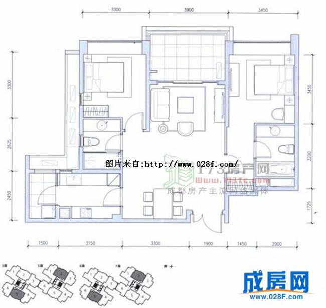 时代晶科名苑户型图,点击放大