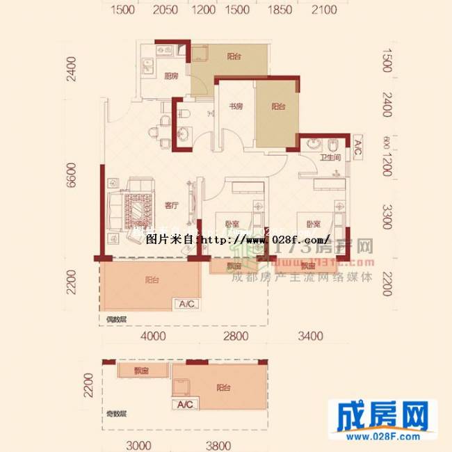 双发金英汇户型图,点击放大
