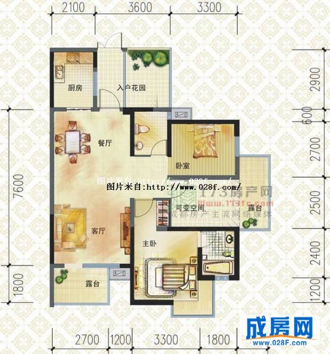 城市春天户型图,点击放大