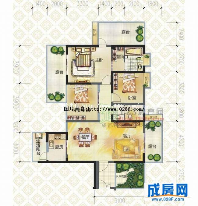 城市春天户型图,点击放大