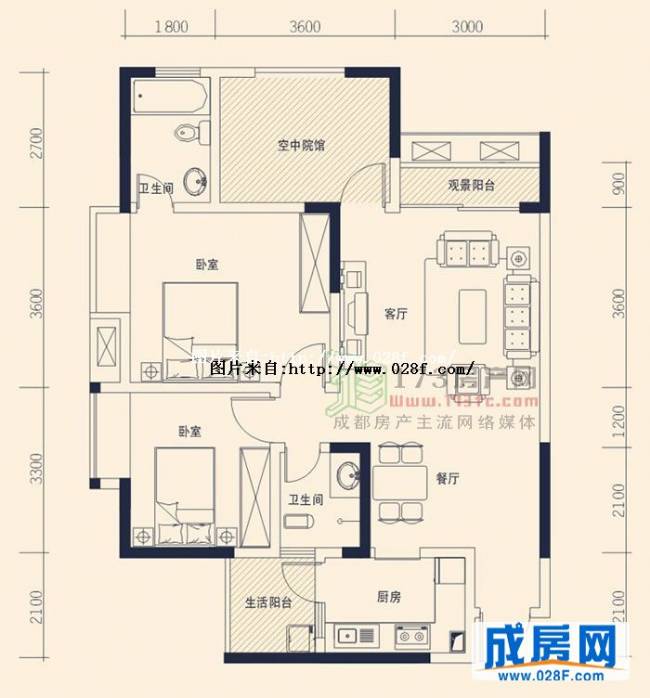 格凌兰户型图,点击放大