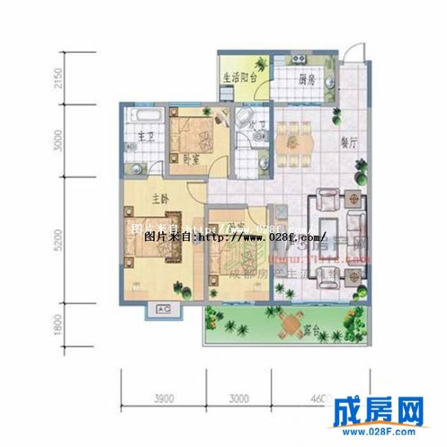 西郡兰庭户型图,点击放大