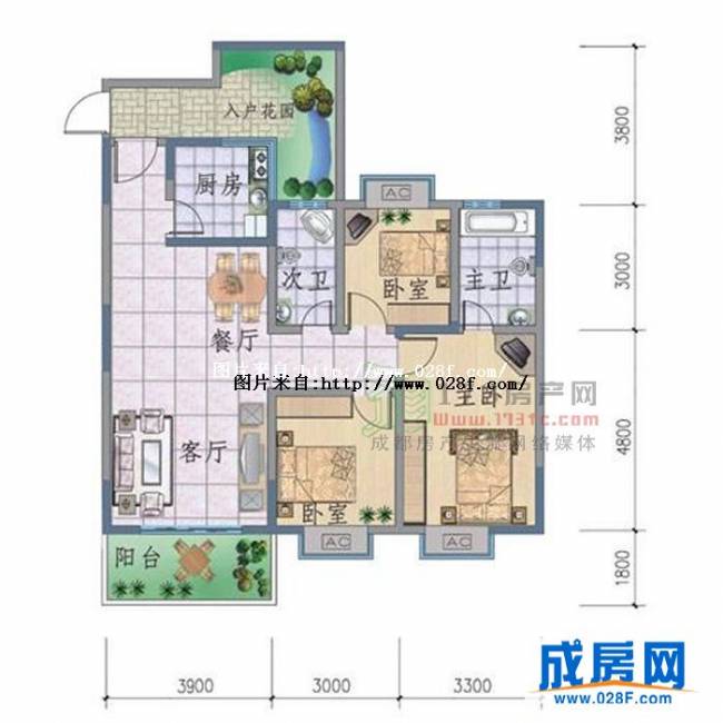 西郡兰庭户型图,点击放大