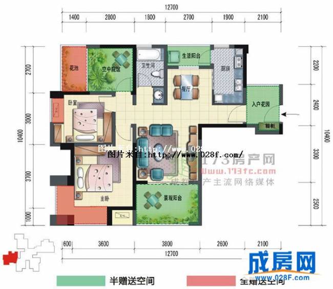 华侨凤凰国际城户型图,点击放大