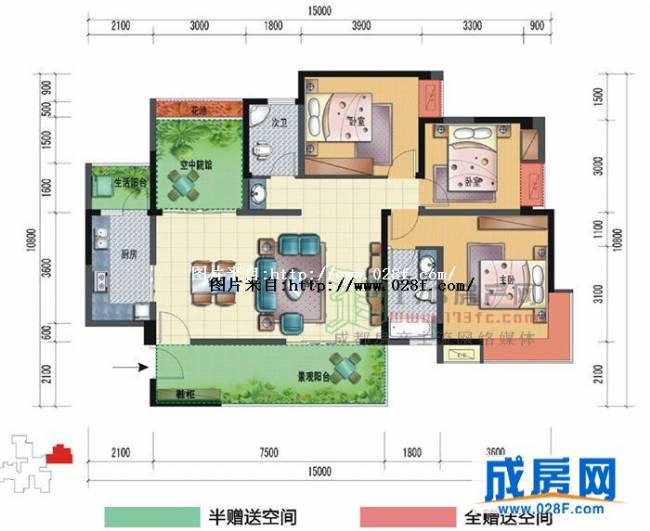 华侨凤凰国际城户型图,点击放大