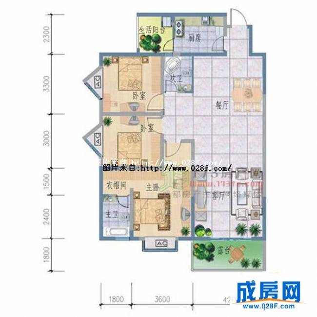 西郡兰庭户型图,点击放大