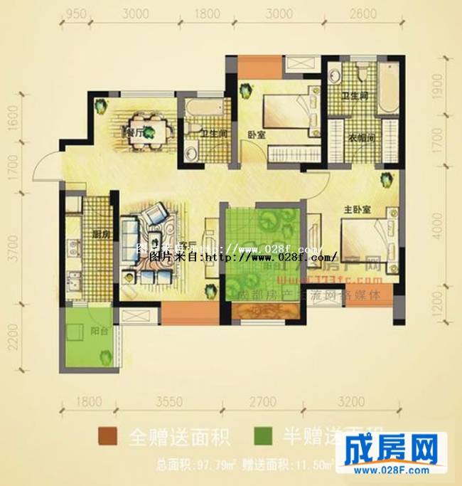 世豪广场天府豪庭户型图,点击放大