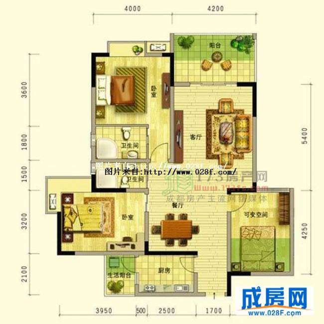 阳光地中海户型图,点击放大