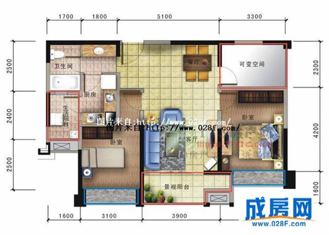 新里柏仕公馆户型图,点击放大